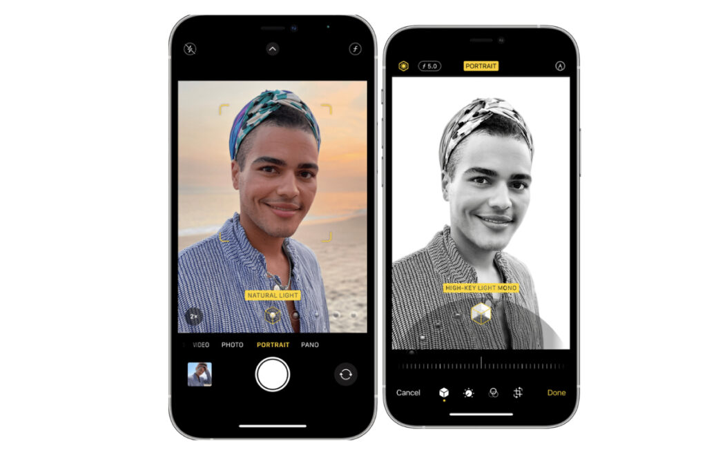 iphone ios26 portrait mode selected