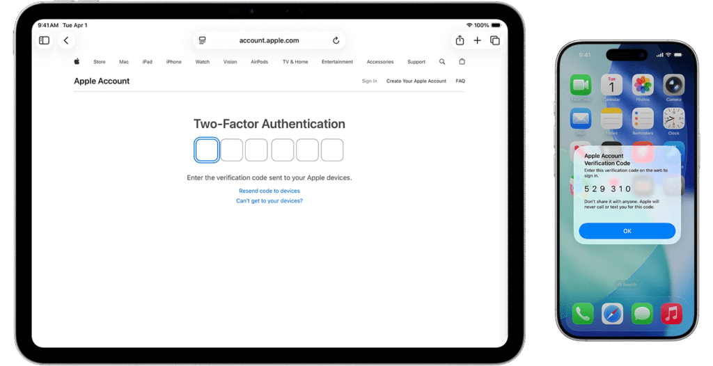 Two-Factor Authentication on ios26