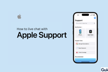 Official Apple Get Support website on an iPhone screen