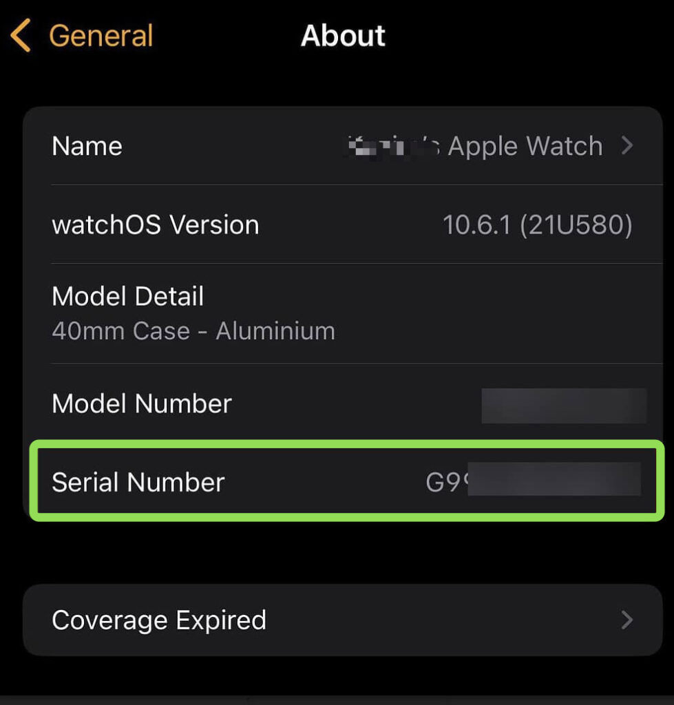 Easy guide on how to check your Apple Watch Serial number