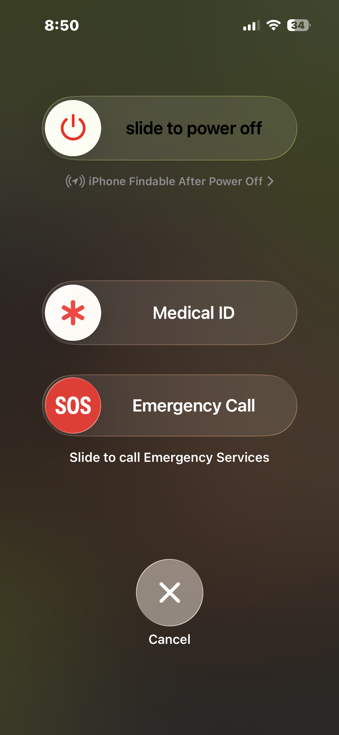Drag the Power Off slider to turn off the iPhone