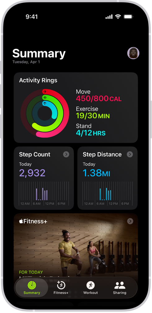 Checking long-term step count trends in the Fitness app on an iPhone running iOS 26.