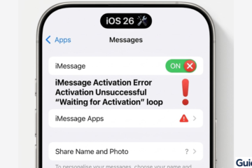 Comparison graphic of a functional iMessage state versus a 'Waiting for Activation' loop.