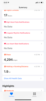 Verifying the Apple Watch as the primary hardware source for step tracking in iOS Health settings.