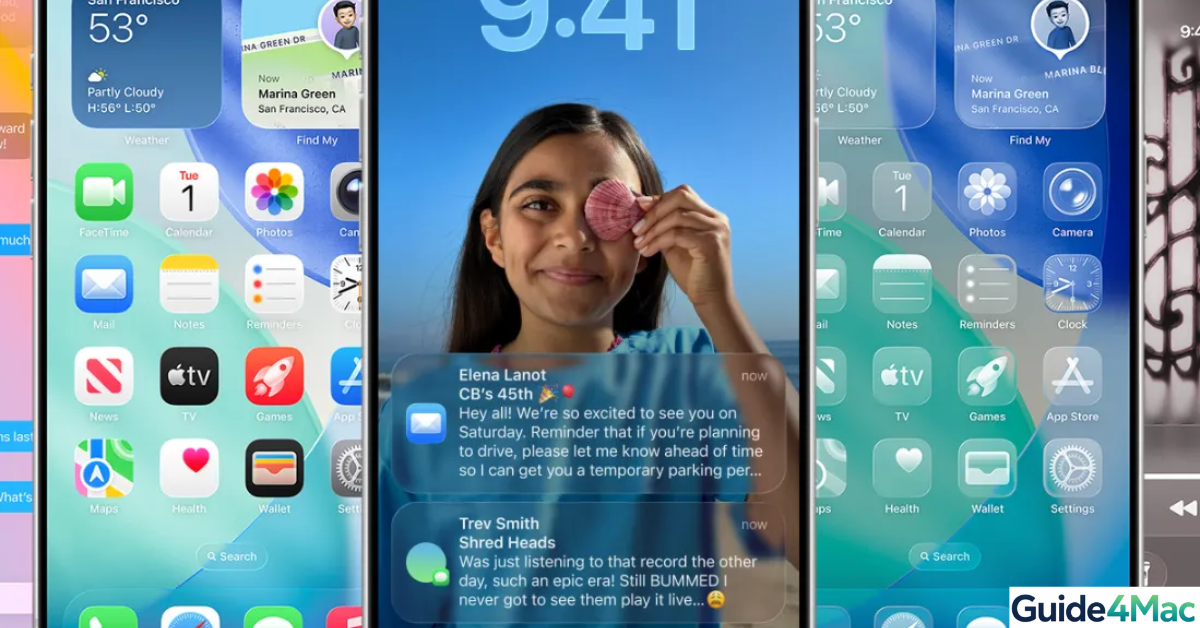 iPhone Accessibility menu highlighting the Increase Contrast option while running Liquid Glass