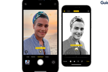 iPhone camera app showing Liquid Glass mode wheel for Portrait mode