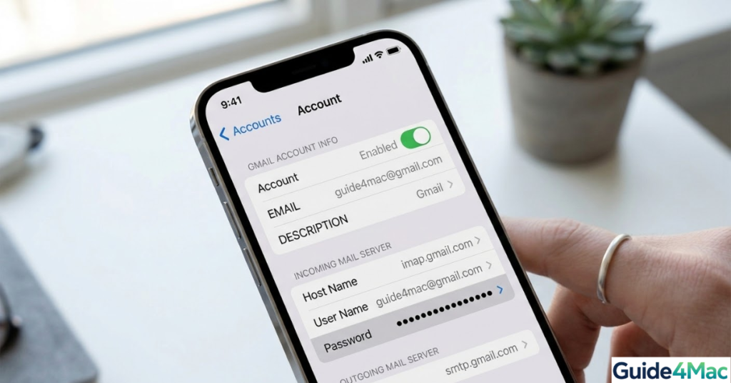 Re-authenticating a Gmail account on iOS