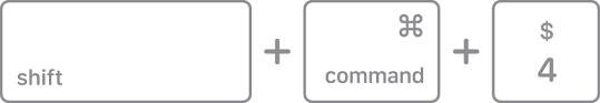 Screenshots on Mac: Shift + command +. 4