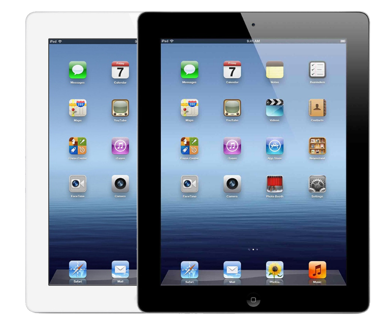 iPad with classic iOS home screen