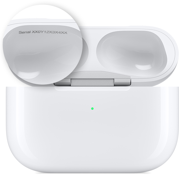 Check AirPods serial number manually 