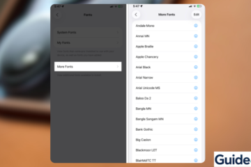 omparison of different system-wide font styles available on an iPhone running iOS 26
