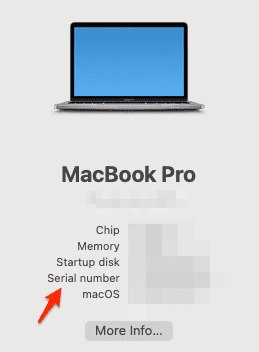 check serial number macbook and mac pc