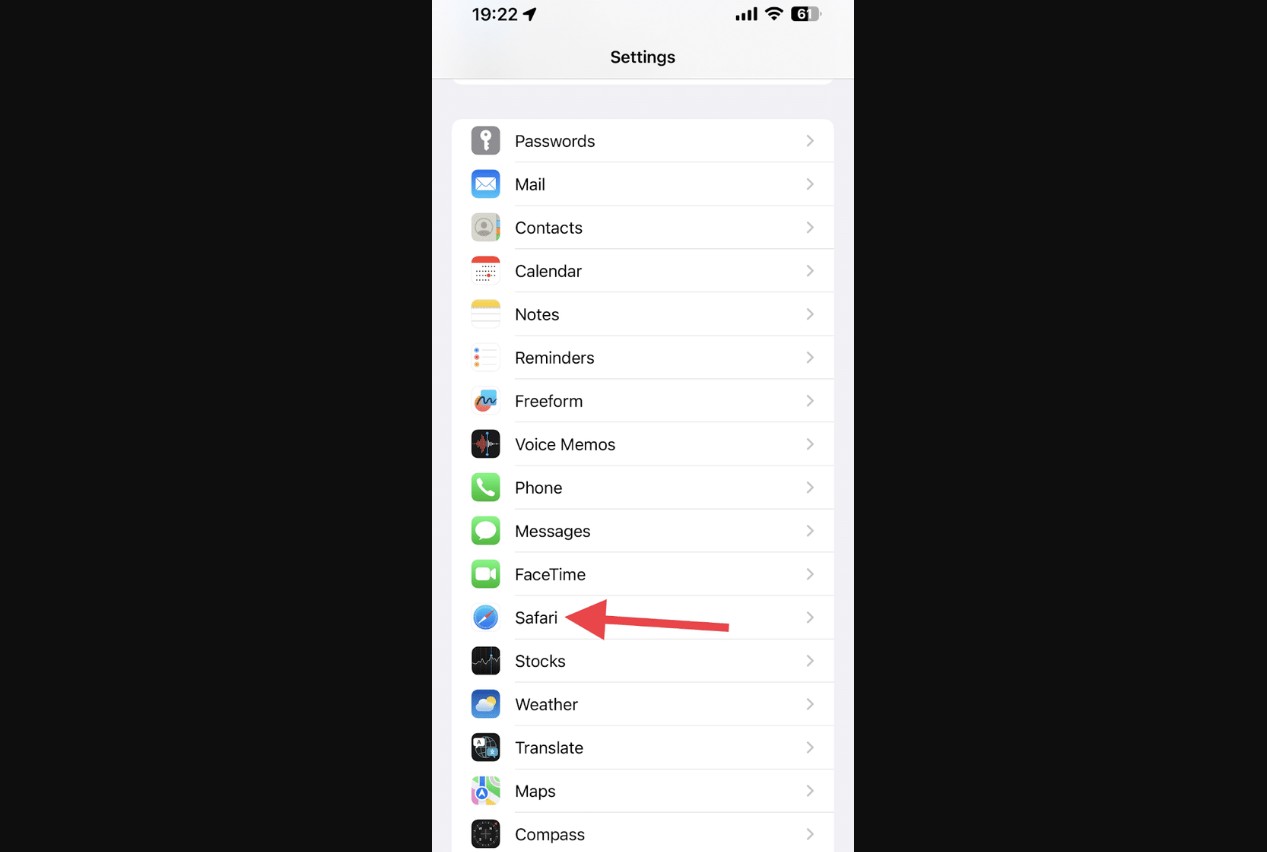 safari settings to move search bar top iphone
