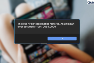 iPad Restore Error 1109