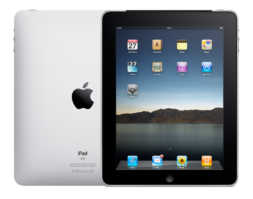 iPad front and back view