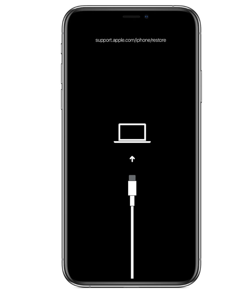 iPhone Recovery Mode screen