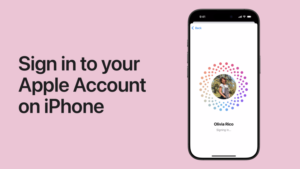 Sign in to your Account on your iPhone