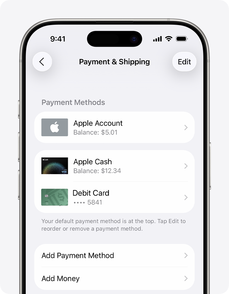 Add a Credit Card to Your Apple ID screenshot