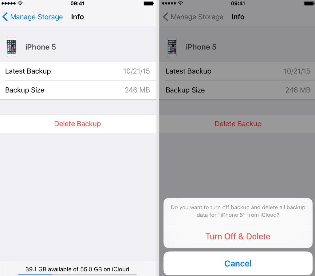 Delete Old iOS Device Backups