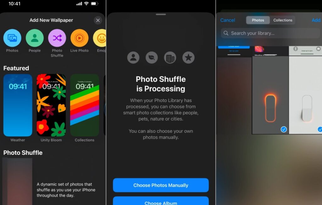 how to set the firal light wallpapaer iphone photos