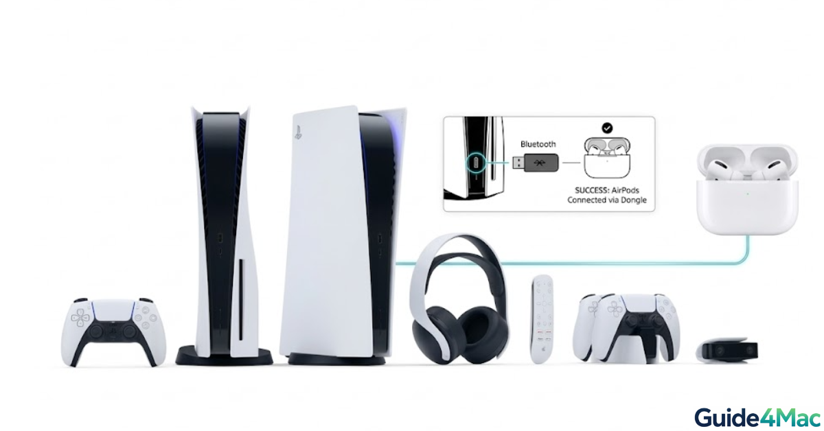 This method works if your Smart TV supports Bluetooth headphones and is one of the easiest ways to use AirPods with PS5 without extra hardware.