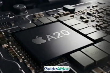 Close-up of Apple A20 chip on a circuit board, conceptual representation for iPhone 18 specifications.