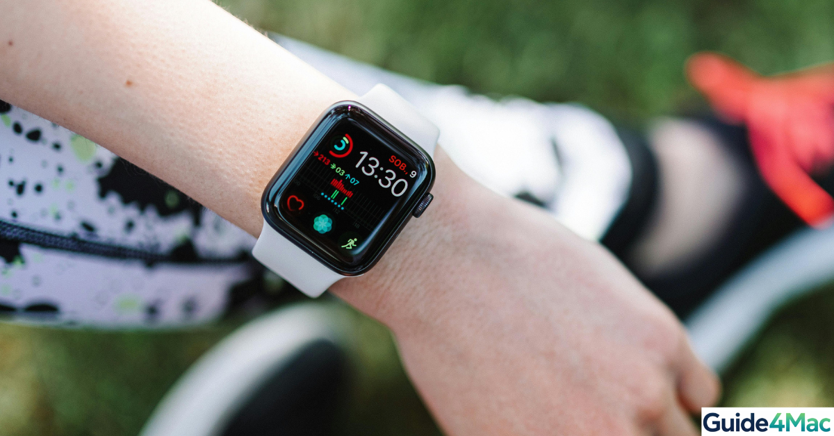 apple watch activity rings steps screen close up