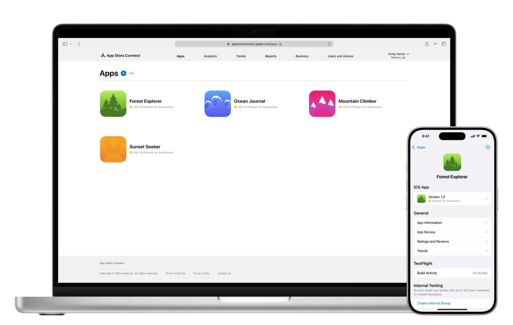 Developers managing apps and monetization within Apple’s ecosystem.