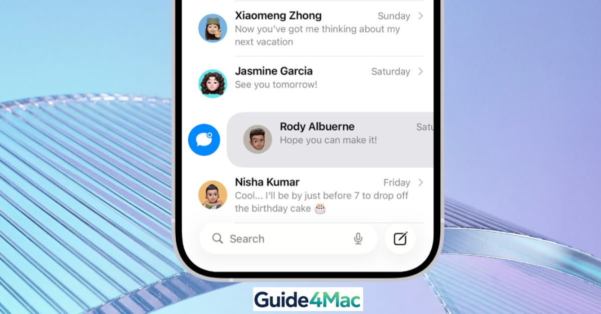iPhone Messages app showing the conversation info screen with the Photos See All option highlighted
