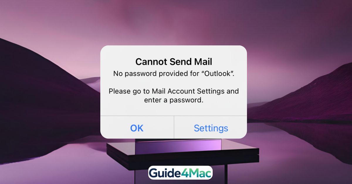 iPhone displaying continuous Outlook login prompts due to sync or authentication failure.