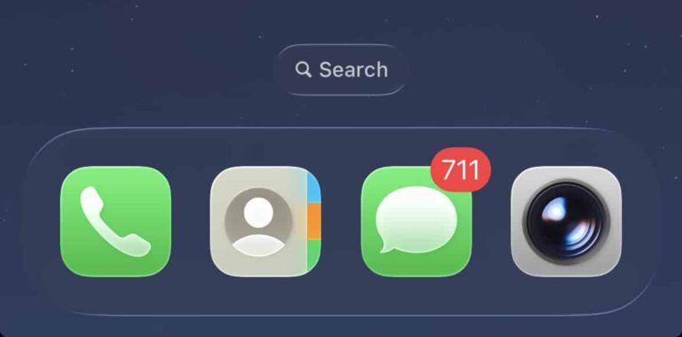 message home screenshot