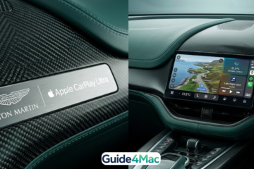 A premium car dashboard displaying Apple CarPlay Ultra with a glitching or fading interface, representing lack of support or compatibility issues in some vehicles. The image highlights the uncertainty around CarPlay Ultra adoption among automakers.