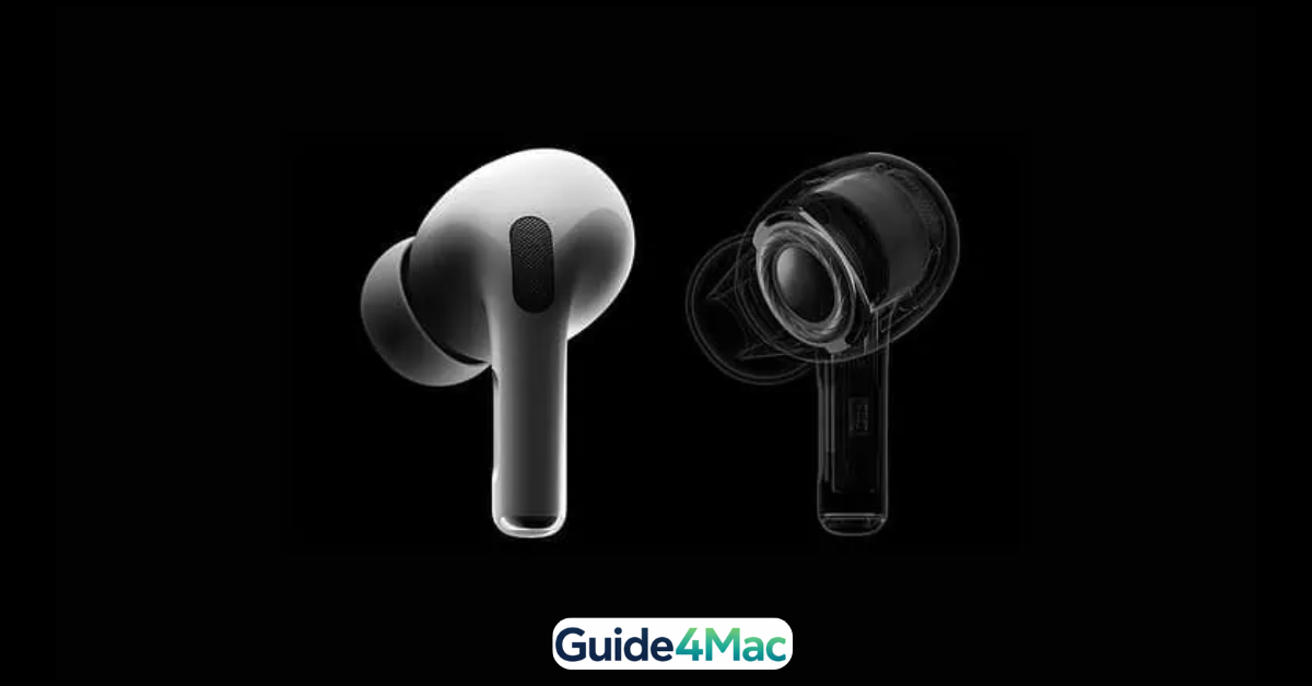 Concept 3D render of Apple AirPods featuring a small integrated camera lens for visual AI.