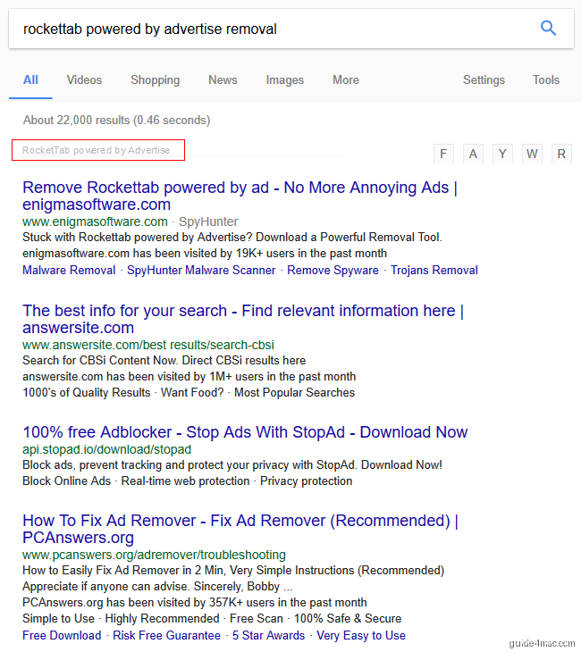 Ad-injecting malware displaying unwanted ads on MacBook Pro