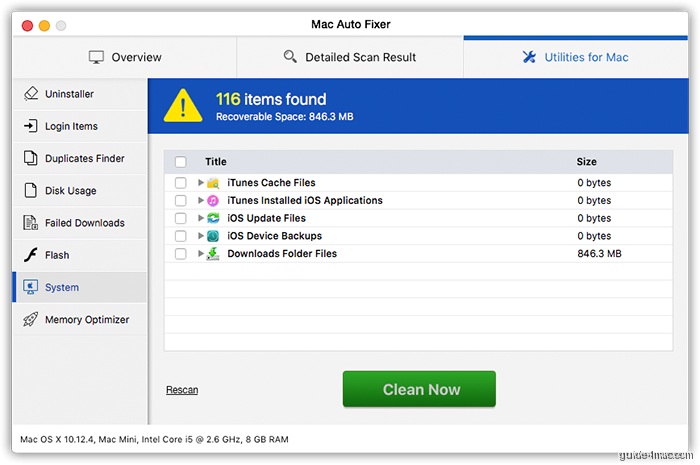 Fake system utility reporting imaginary issues on MacBook Pro