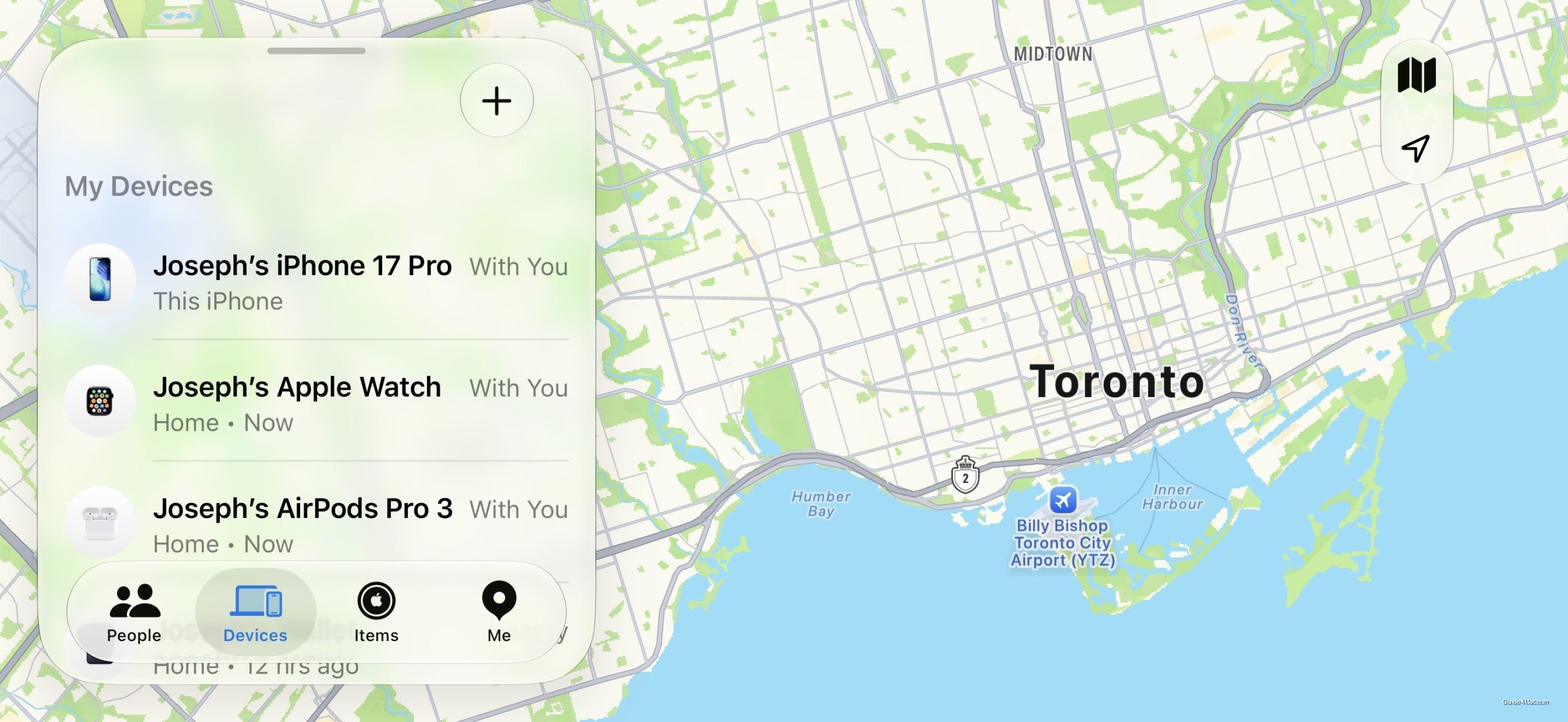 Find My Gets Landscape Mode, Hinting at Apple's Foldable Plans — iPhone
