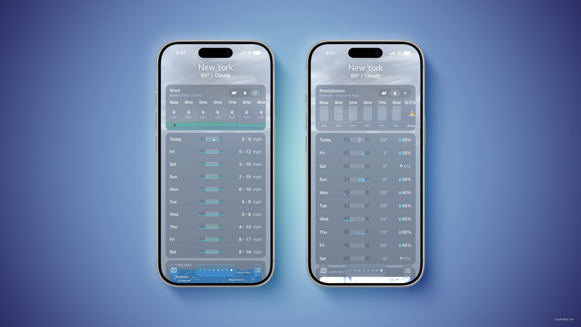 IOS 27 Weather App Adds Tap-Through Views for Precipitation and Wind Data — iPhone