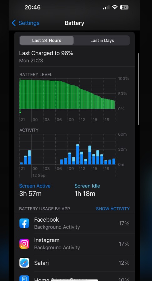 apps consuming and overheating iphoine 17e battery
