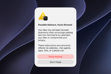 MacOS Terminal Now Blocks Pasted Commands From Websites — Security