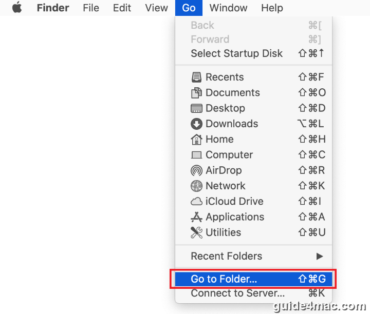 Use Go to Folder feature in Mac Finder navigation