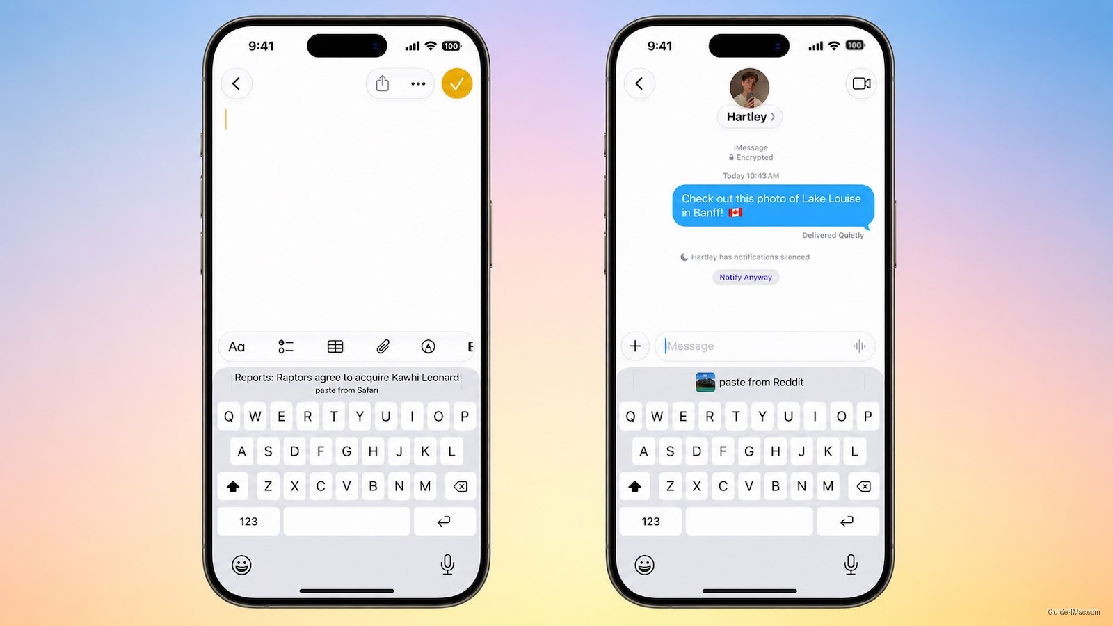 IOS 27 Adds One-Tap Paste Shortcuts Above the Keyboard — iPhone